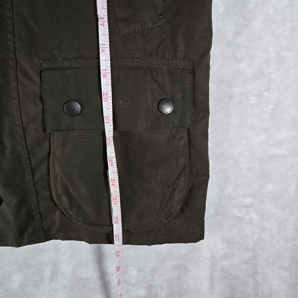 Barbour Classic Bedale Wax Jacket Mens Size C32 Tartan Lined Brown Full Zip - Picture 12 of 15